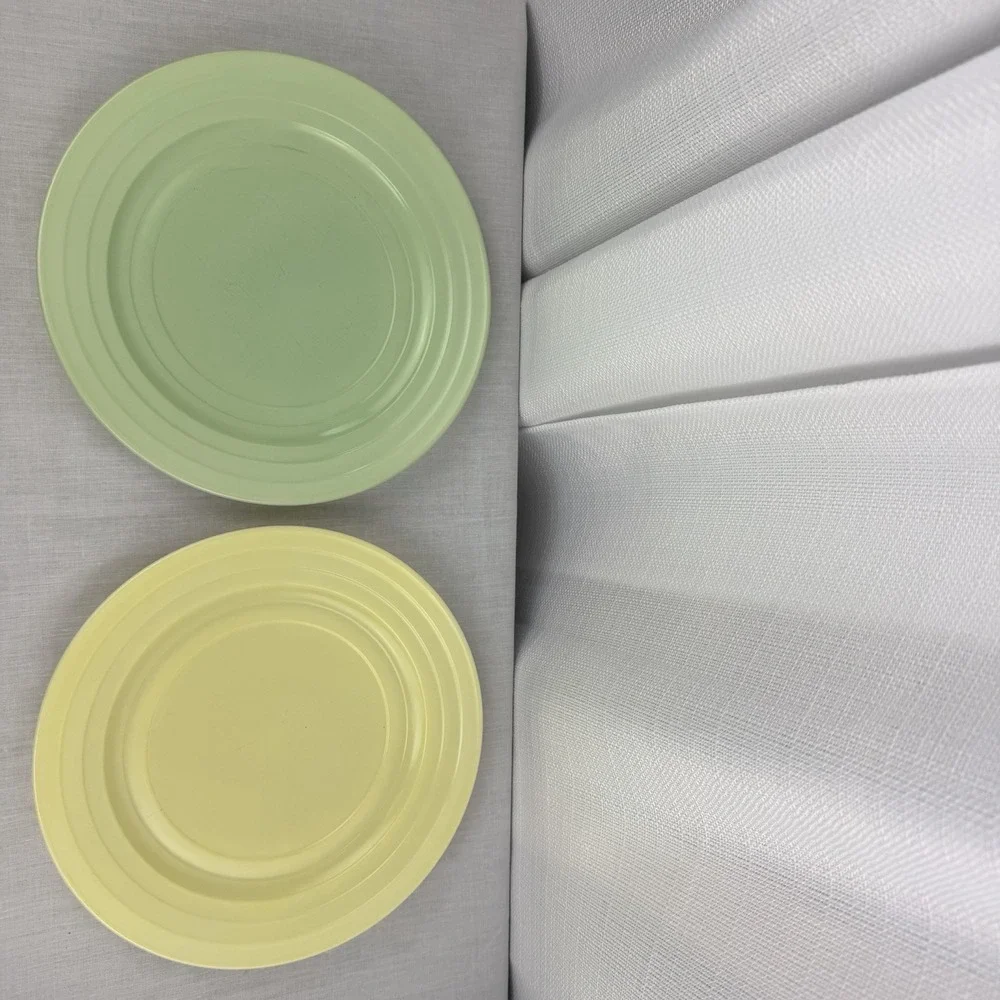 Hazel Atlas Moderntone Platonite Green Yellow 9
